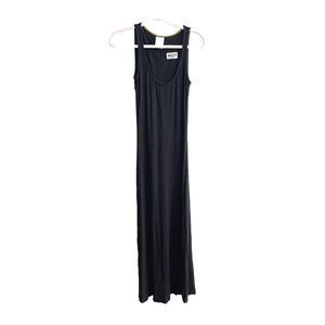 Dolan Clothing Women's T-Shirt Maxi Dress Black XS Scoop Neck Racerback Classic